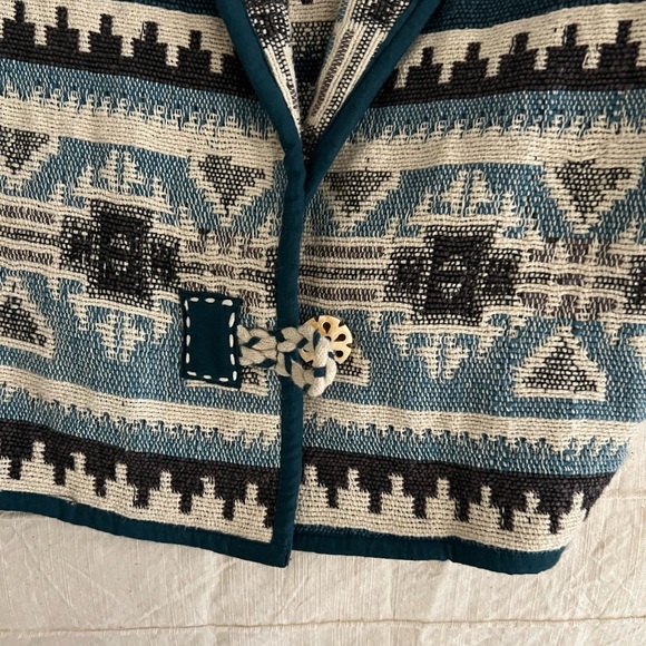 Flashback Tribal southwestern vintage Patterned Cardigan Sweater - Picture 3 of 3